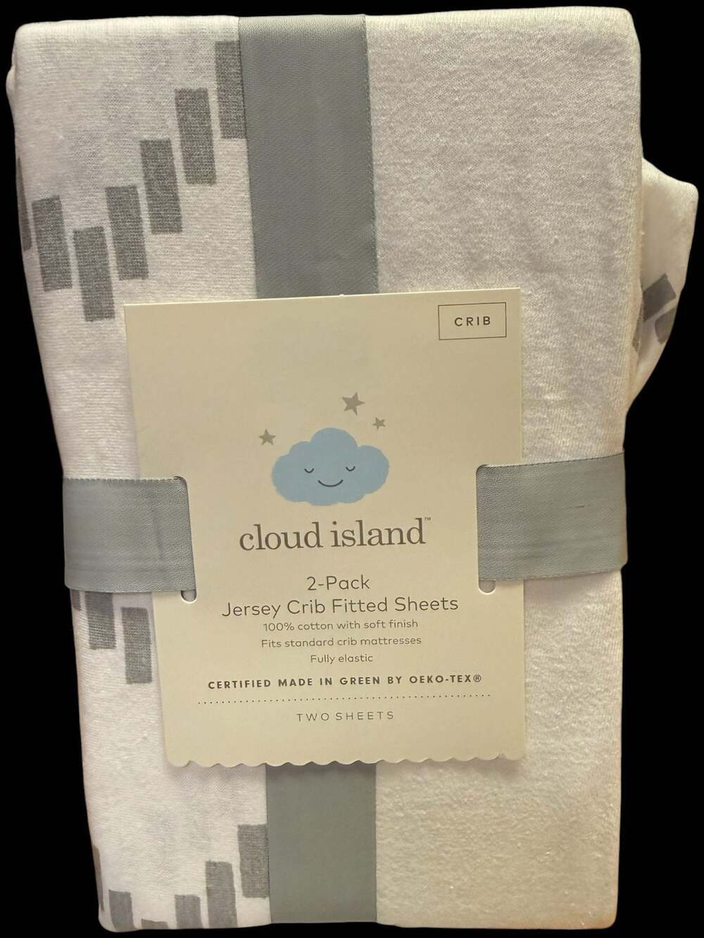 Crib Sheets fitted fully elastic 2 pack Jersey Soft 100% cotton 28 x 52 in NEW